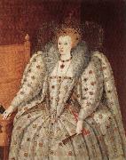unknow artist Portrait of Elizabeth I oil painting on canvas